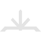 Ekena Millwork Vanguard Architectural Grade PVC Gable Bracket, 84"W x 45 1/2"H x 2"D x 6"F, 13/12 Pitch GBP084X46X0206VAN00 - alternate 2